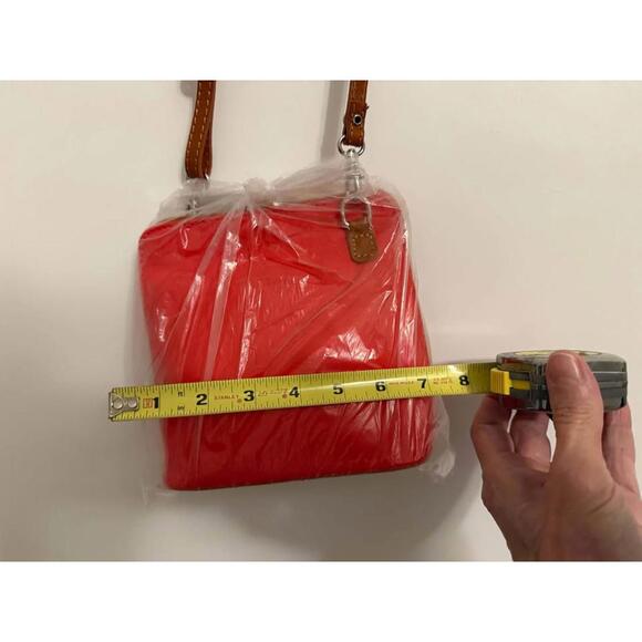 Genuine Red Leather Crossbody Purse – Made in Italy - Picture 4 of 5